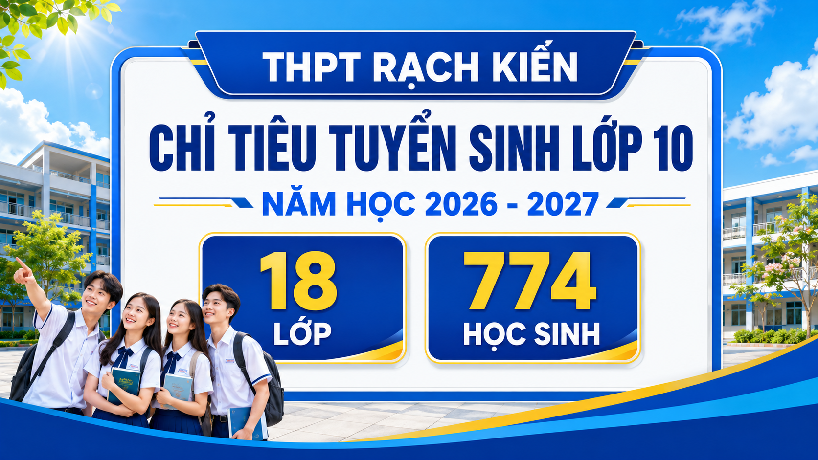 Chỉ tiêu tuyển sinh lớp 10 năm học 2026-2027
